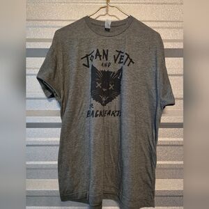 Tultex Gray Graphic Tee with Bold Design
